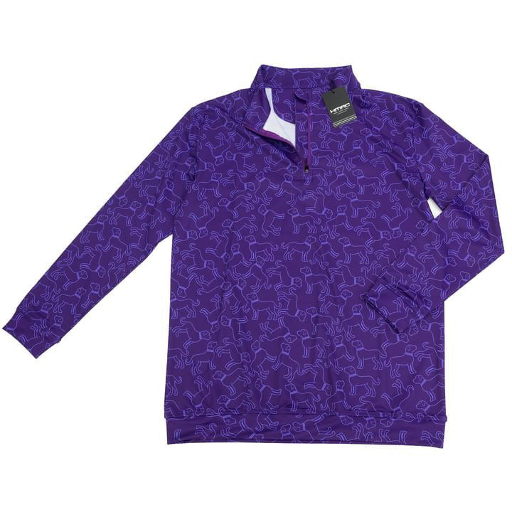 Performance Quarter Zip featuring the Sammyverse Dog Pattern
