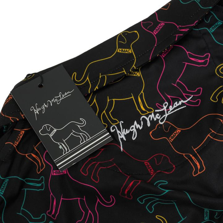 Modern Performance Polo Shirt | Stylish Dog Print Polo | Hugh McLean