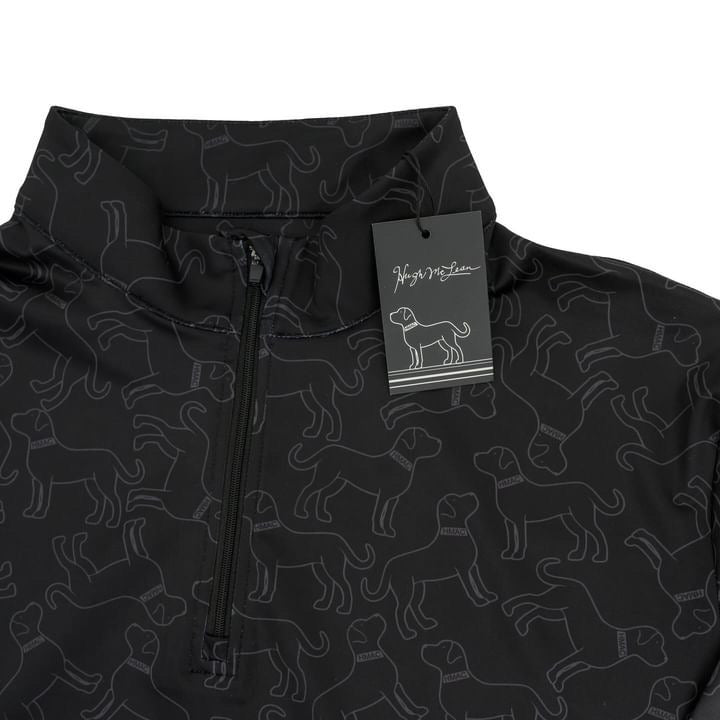 Performance Quarter Zip featuring the Sammyverse Dog Pattern
