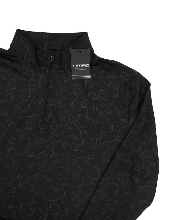 Performance Quarter Zip featuring the Sammyverse Dog Pattern