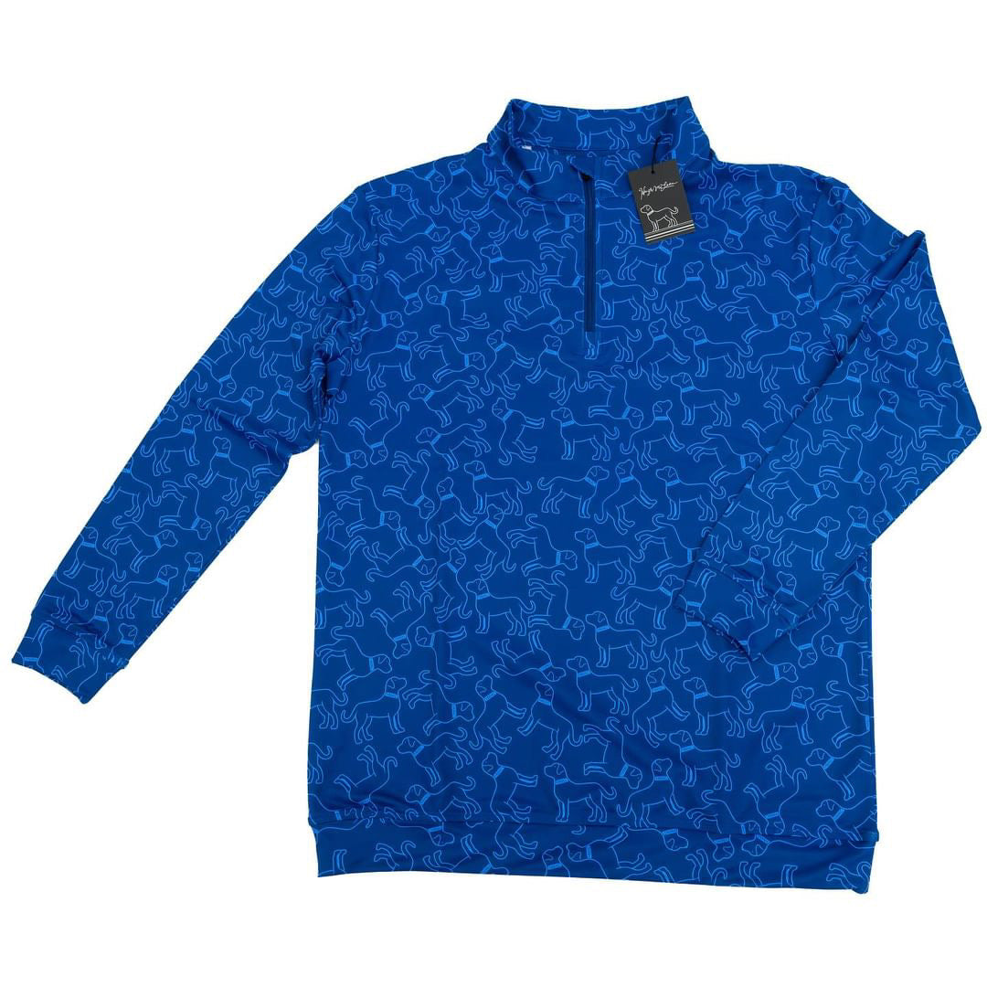 Sammyverse Dog Quarter Zip | Dog Print Jacket | Hugh McLean