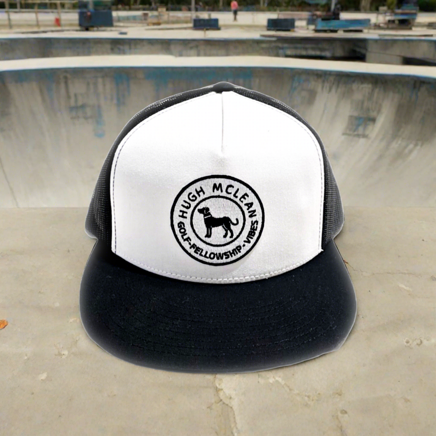 Hugh McLean Two Tone Flat Brim Snap Back Trucker Hat