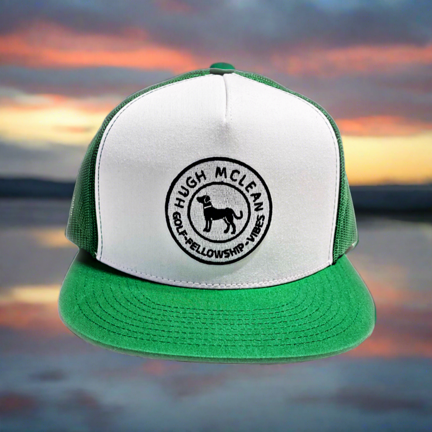 Hugh McLean Two Tone Flat Brim Snap Back Trucker Hat
