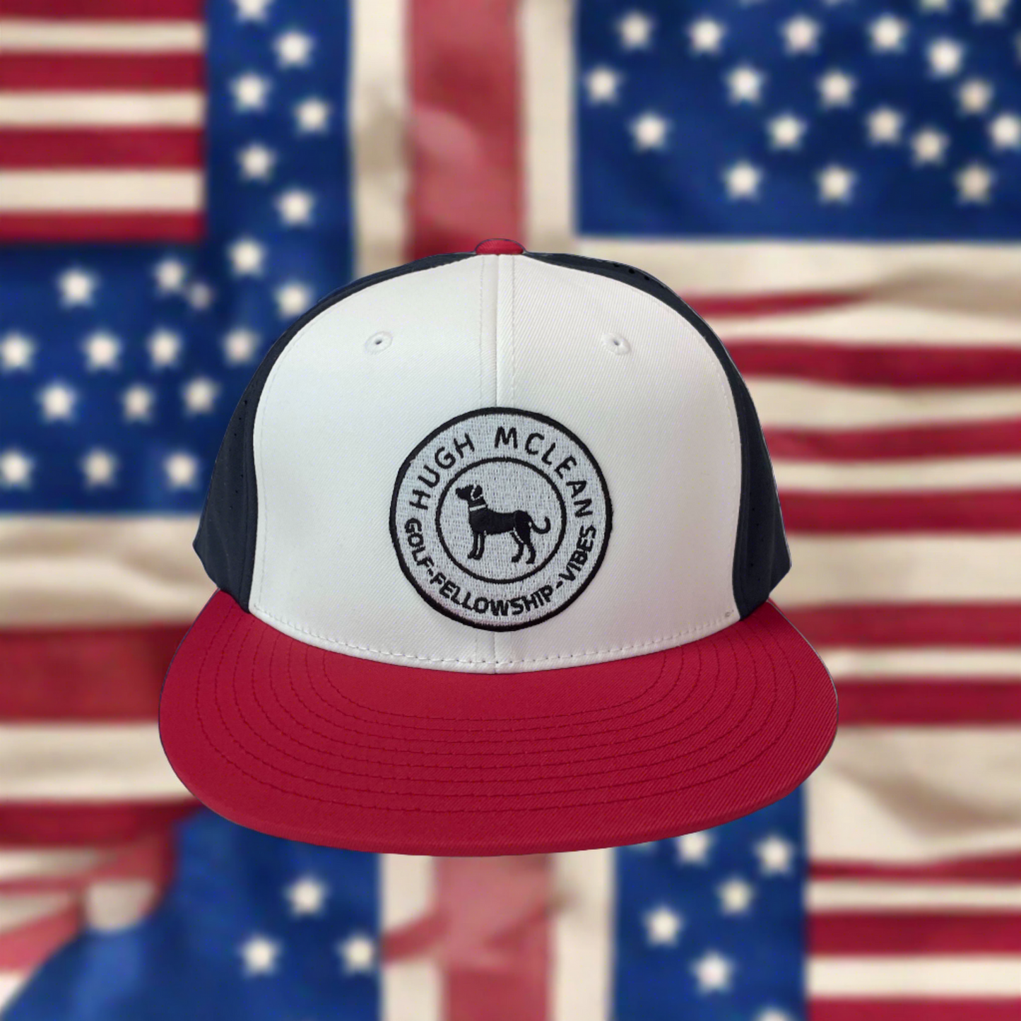 USA Flag Fitted Cap | Sports Cap USA | Hugh McLean
