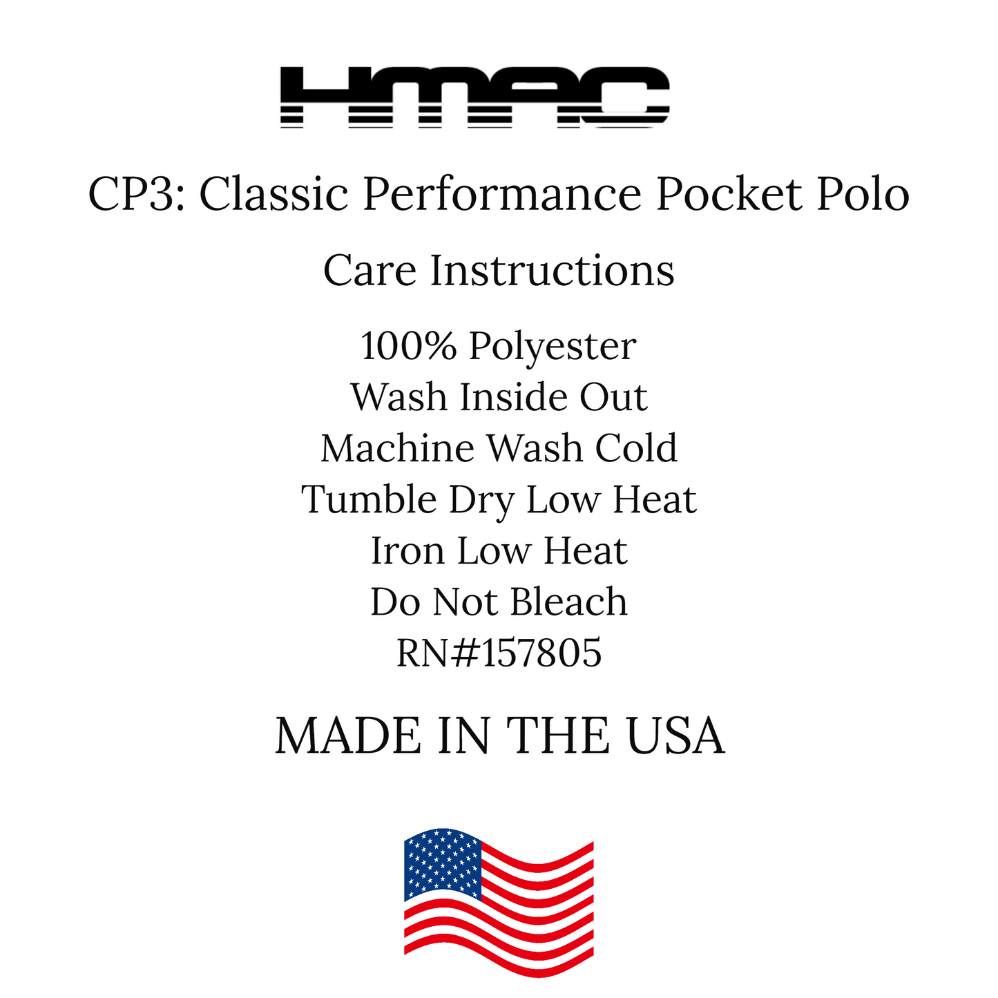 Hugh McLean CP3 Classic Performance Pocket Polo